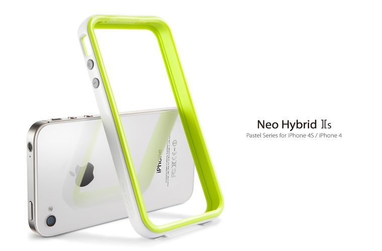 SGP Neo Hybrid 2S Pastel Series Case [Alpine Lime] for Apple iPhone 4S 