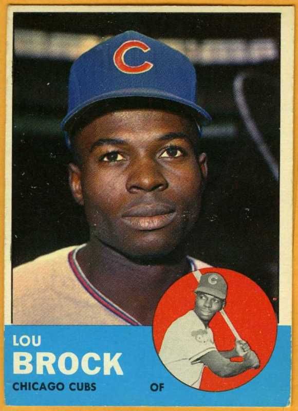 1963 Topps baseball 472 Lou Brock Chicago Cubs exmt  