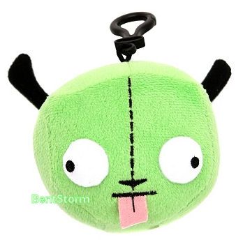 NEW GREEN ALIEN INVADER ZIM ROBOT GIR IN DISGUISE DOG EARS HEAD PLUSH 