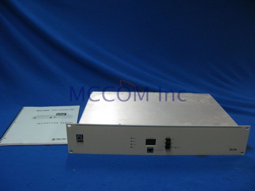 Clear Com RCS 2000 Programmable Source Alignment Panel  