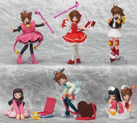   SIX brand new HG Card Captor Sakura Gashapon figures They are