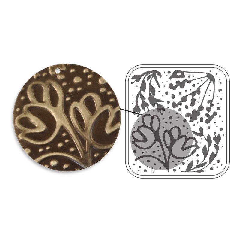 Sizzix Vintaj Wildflower vines deco emboss 657659 841182062598  