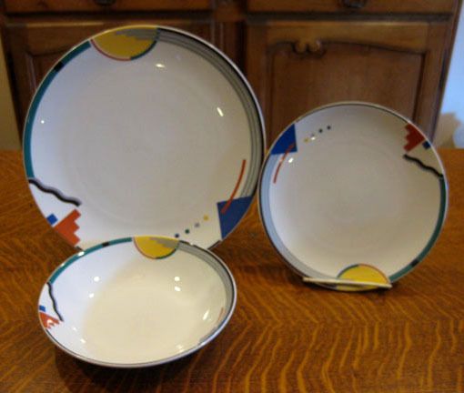 STUDIO NOVA CHINA ORBIT PATTERN Y0133 SOUP BOWLS  