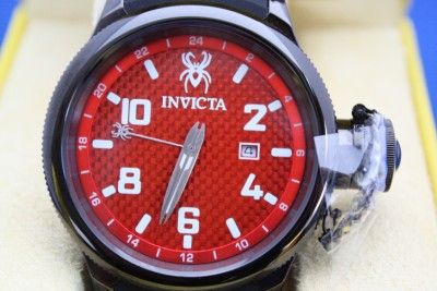 Mens Invicta 0563 Russian Diver Sea Spider Limited Edition Red GMT 