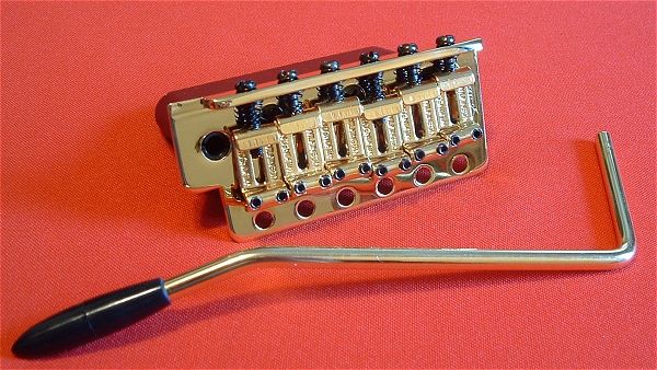 Guitar Parts WILKINSON Tremolo Bridge   Vintage 6 Screw   Push In Bar 