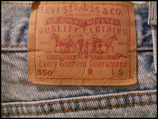 vtg LEVIS 550 RELAXED FIT TAPERED LEG JEANS usa made 13  