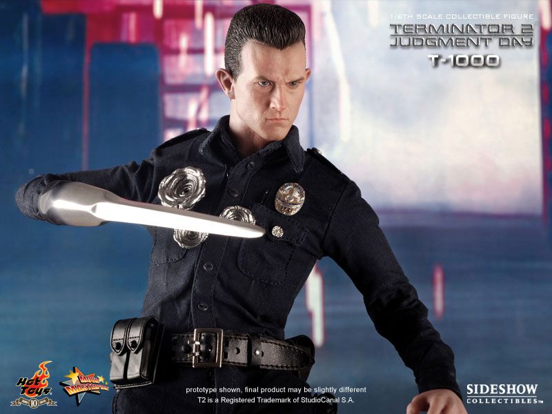 TERMINATOR T 1000 12 INCH FIGURE HOT TOYS SIDESHOW  