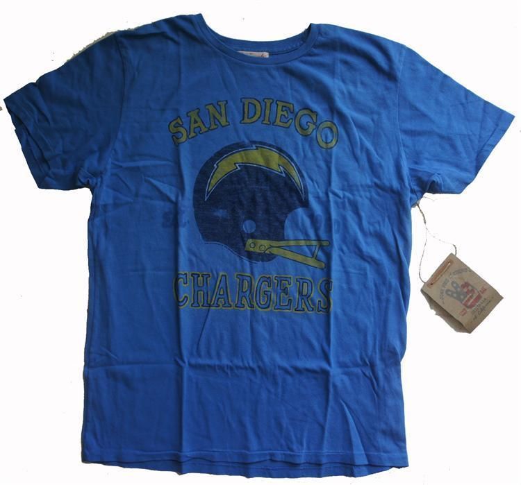   Authentic Junk Food Originals NFL San Diego Chargers Vintage T Shirt