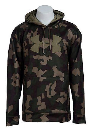 Under Armour UA Mens Camo Big Logo Hunting Hoody XL Large Medium 