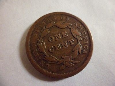 LARGE CENT 1848 VG  