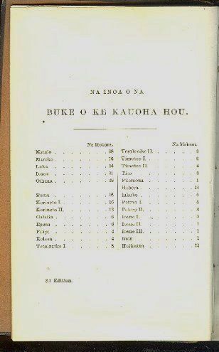 RARE BOOK  1871 Ke Kauoha Hou~HAWAIIAN Language BIBLE~Hawaii  