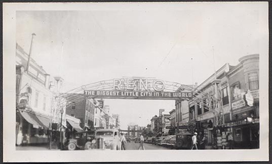 Photo 1935 Plymouth Car Streets of Reno Nevada 390063  