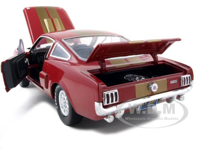 1966 SHELBY MUSTANG GT 350H HERTZ RED 118 MODEL CAR  