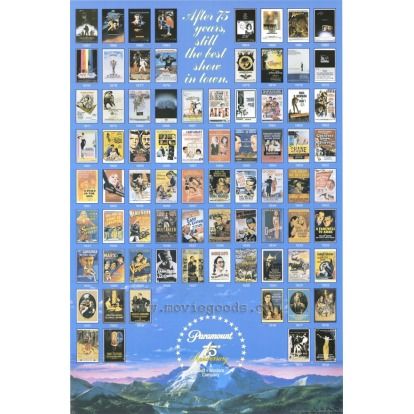 Paramount 75th Anniversary 1987 27x40 Movie Poster A  