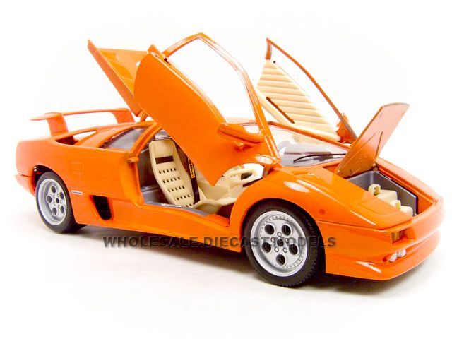 LAMBORGHINI DIABLO ORANGE 118 DIECAST MODEL  