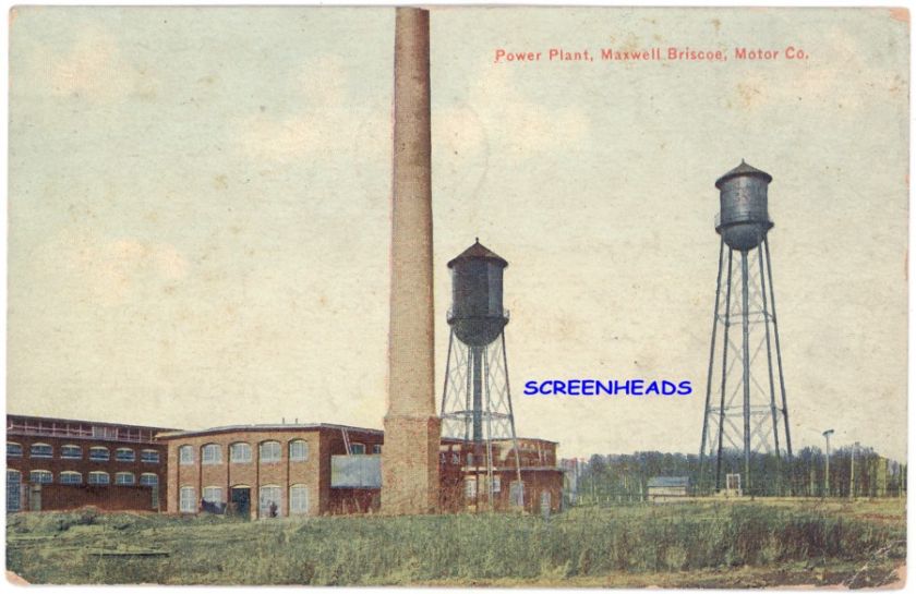 1910 POWER PLANT MAXWELL BRISCOE MOTOR CO. POSTCARD  