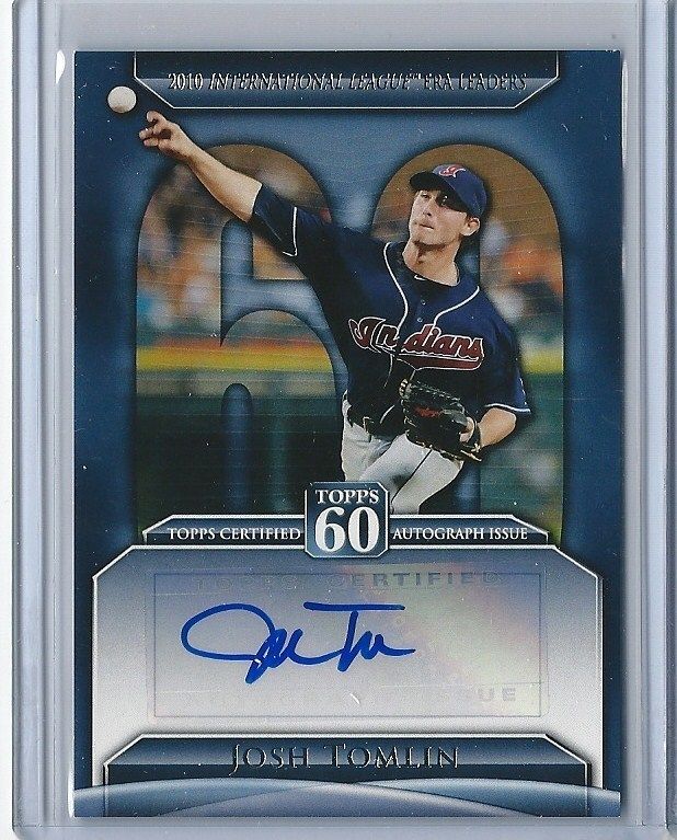 2011 TOPPS 60 JOSH TOMLIN AUTO  