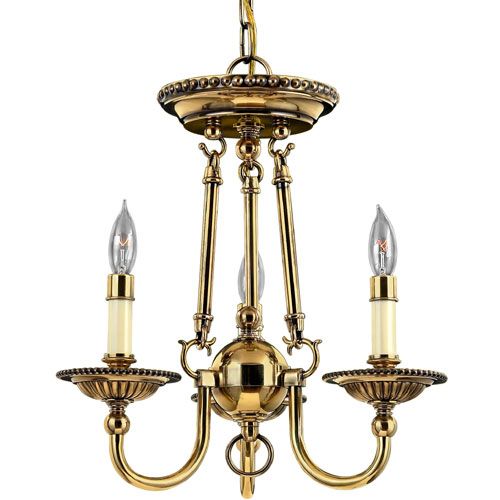 HINKLEY LIGHTING Oxford 3ARM w/Glass Chandelier 4643BB  