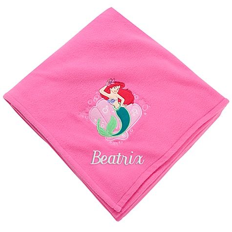  2012 THE LITTLE MERMAID ARIEL FLEECE THROW BLANKET NWT 