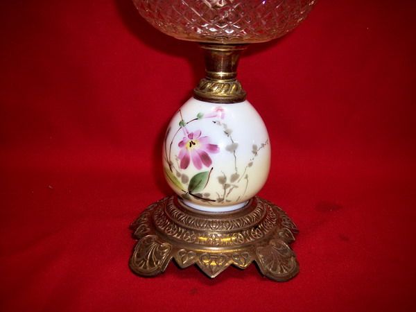 COOPER CORONET BURNER ON LATE 1800’s OIL/KEROSNE OIL LAMP **