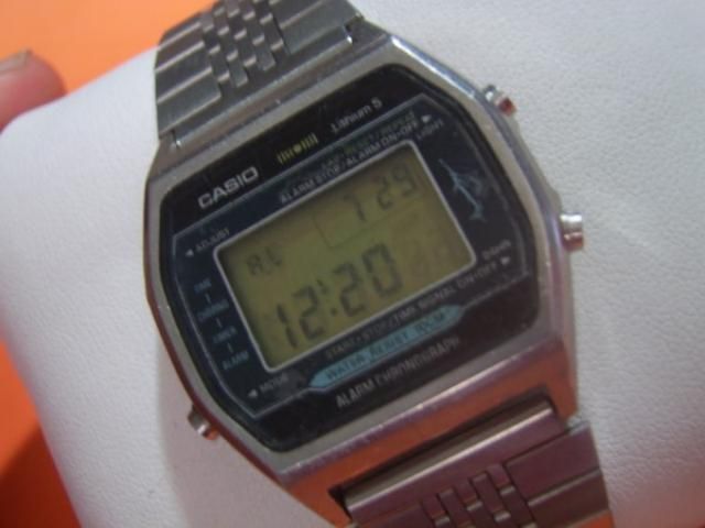 80s CASIO MARLIN 100M ( W 150 H101 MODULE 106 ) S.STEEL  