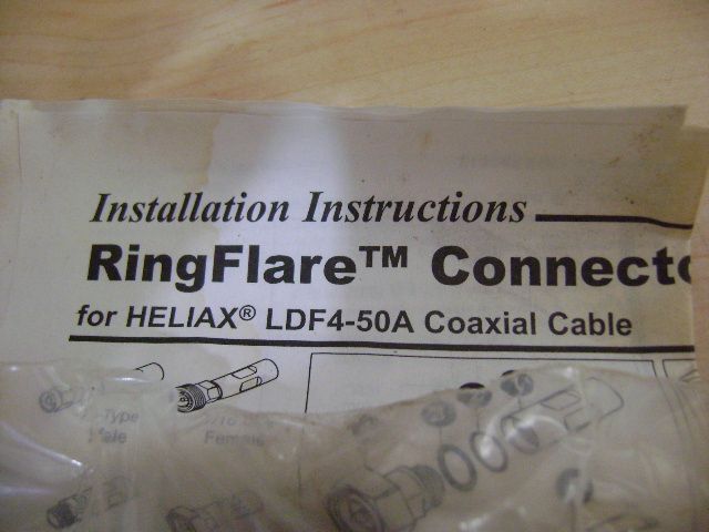 NEW ANDREW L4PDF RC 1/2 RINGFLARE CONNECTOR FOR HELIAX  