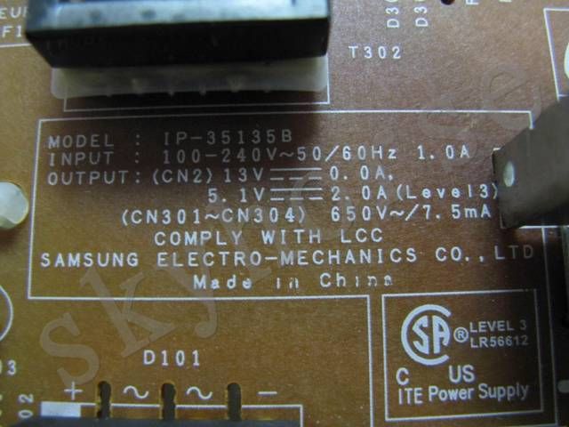 Samsung Power Supply Unit IP 35135B With power switch  