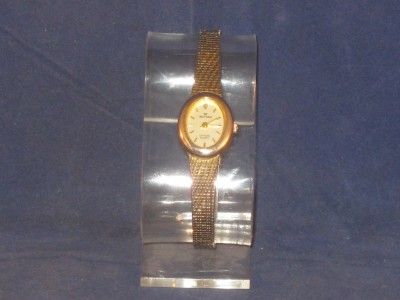 WOMENS WALTHAM DIAMOND QUARTZ GOLDTONE WATCH ELEGANT TMELESS LOOK 