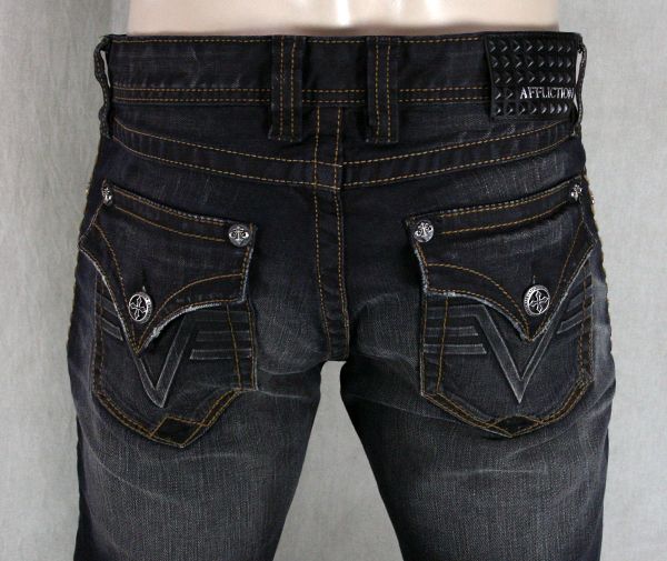 AFFLICTION Jeans Mens BLAKE 3D Flap Bounty wash 10SS442  