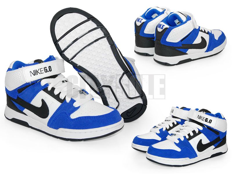   Nike Mogan Mid 2 JR (GS) Varsity Royal   Black   White 407716 402