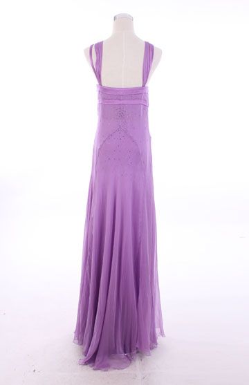 4150 VERSACE CHIC SILK EVENING DRESS WITH DIAMOND DECOS IT44 NEW 