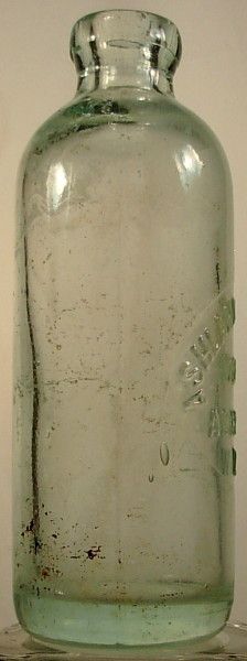 ASHLAND BOTTLING WORKS WIS WI HUTCHINSON SODA BOTTLE  