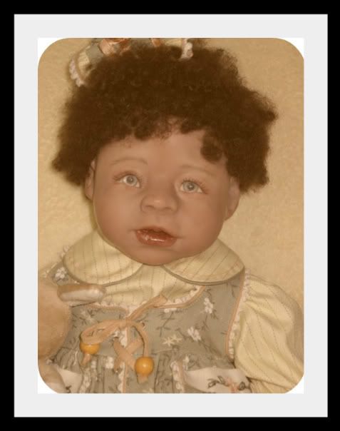 OOAK Hand Sculpted Polymer Clay Head w/ Vinyl Limbs Newborn Baby Doll 