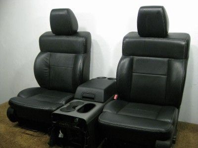 FORD F 150 F150 BLACK LEATHER OEM REPLACEMENT SEATS FX4 2004 2005 2006 