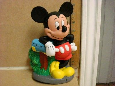 VINTAGE DISNEY MICKEY MOUSE HARD PLASTIC BANK  