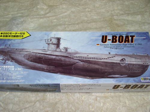 Doyush 1/150 U Boat german Submarine type VII C U 581  