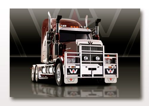 WESTERN STAR TRUCK CANVAS ARTPRINT 51x81cm Unmounted  