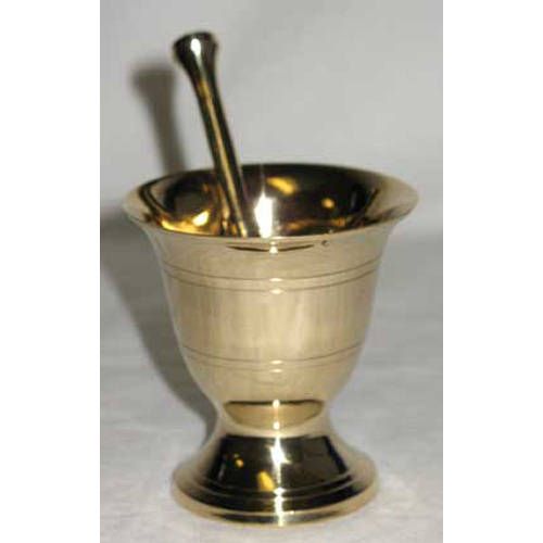 Brass Mortar & Pestle, Wicca, Pagan, Magick, AGM2  