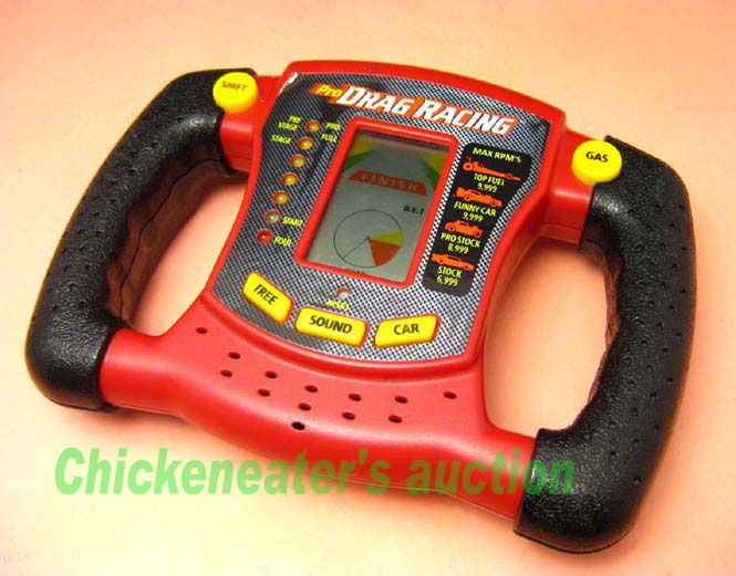   REDLINE PRO DRAG RACING ELECTRONIC HANDHELD GAME CAR RACE KENNER COPY