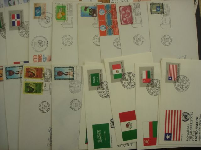 UN United Nations FDC Covers MNH Used Glassines Souvenirs + MORE 