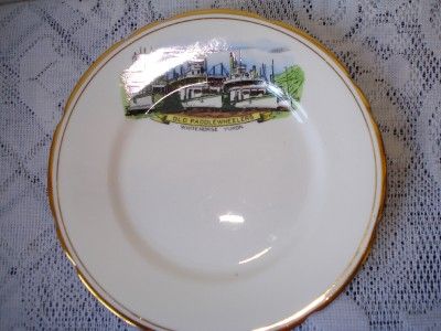   Bone China 208 Old Paddlewheelers Whitehorse Yukon 7 Plate  