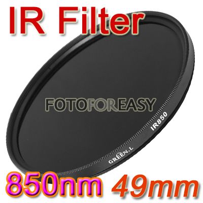 49mm 49 mm Infrared Infra red IR Filter 850nm 850 NEW  