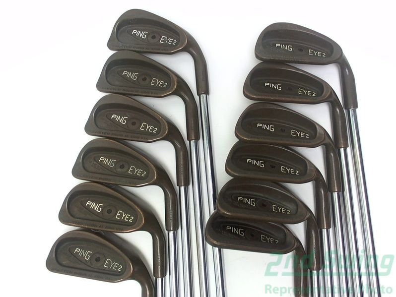 Ping Eye 2 Beryllium Copper Iron Set 1 LW Steel Stiff Right Orange Dot 