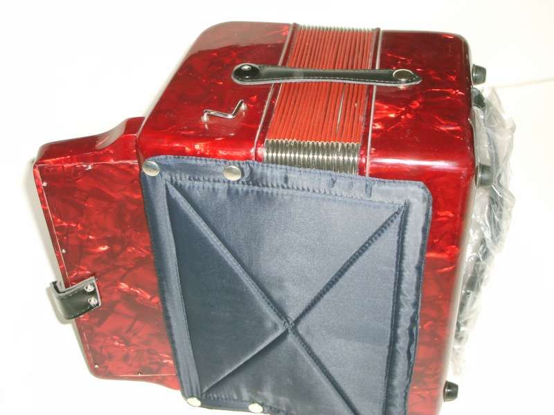 Rossetti RED 31x12 Button Accordion, Case, ADG, DVD  