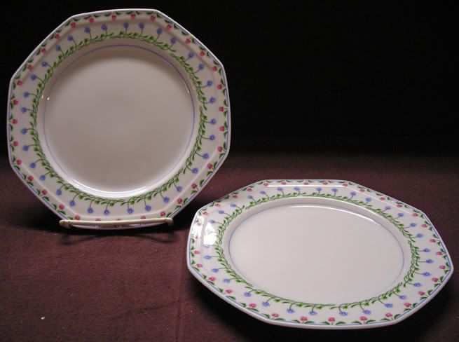 MIKASA CHINA BALI HAI L9405 PATTERN RIMMED SOUP BOWLS  