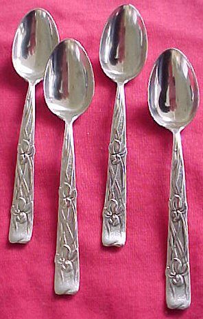 4Tiffany IRIS VINE Sterling Silver 4 3/4 DEMITASSE SPS  