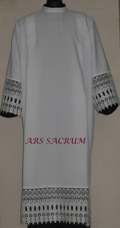 PRIEST/ VICAR ALB, SURPLUS, CHASUBLE, WHITE VESTMENT  