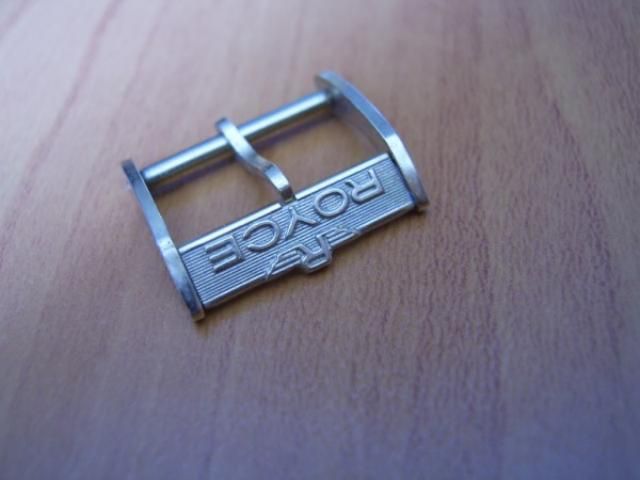 VINTAGE NOS 1970S GENTS ROYCE 16MM GOLD PLATED BUCKLE  