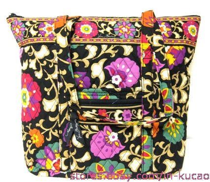 Vera Bradley Villager in Suzani Tote Handbag  