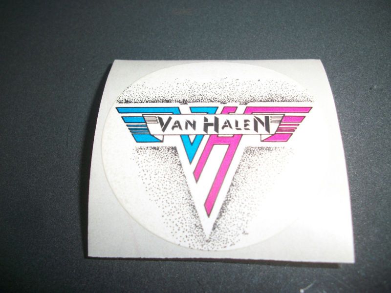   Vintage Logo Sticker 80s Eddie David Lee Roth Alex Michael Anthony